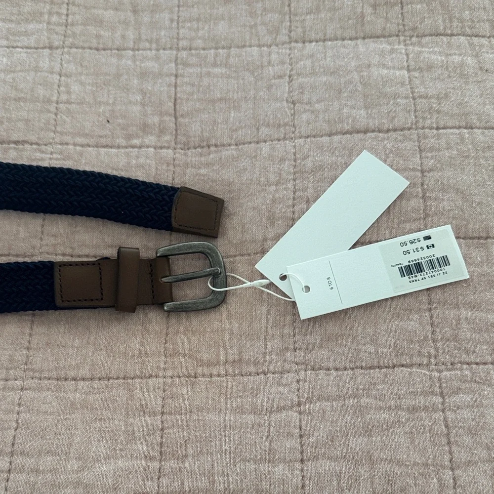 Navy Blue Woven Boy’s Belt